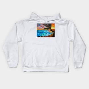 Brilliant Sunset Over Hawaii Kids Hoodie